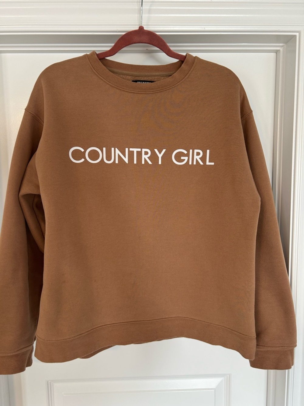 Brunette The Label Camel Brown Crewneck Sweatshirt